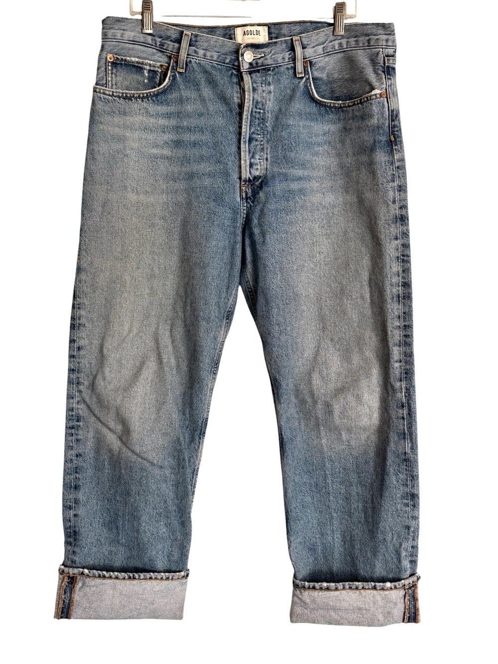 AGOLDE Fran Low Slung Straight Jeans Tag 30 Low Waist 36 - Picture 5 of 8